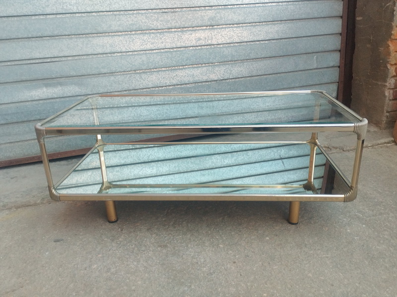 juego estanteria mesa centro inox 114x80x33 40x100x50 1u